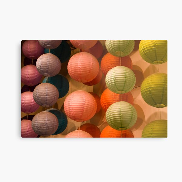 Strands of Lanterns Metal Print