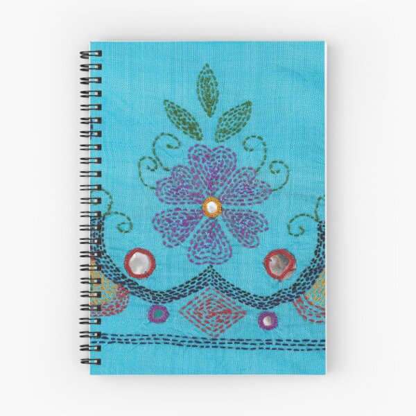 Item preview, Kantha Fabric Art On Turquoise Pure Silk designed and sold by Artmantras.