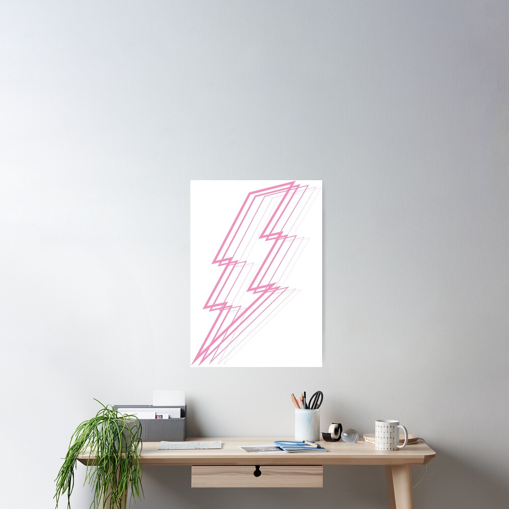 Pink Lightning Poster