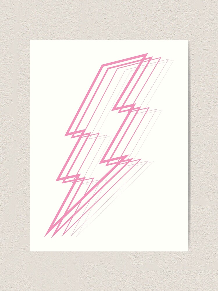 Alternate view of Pink Lightning Art Print