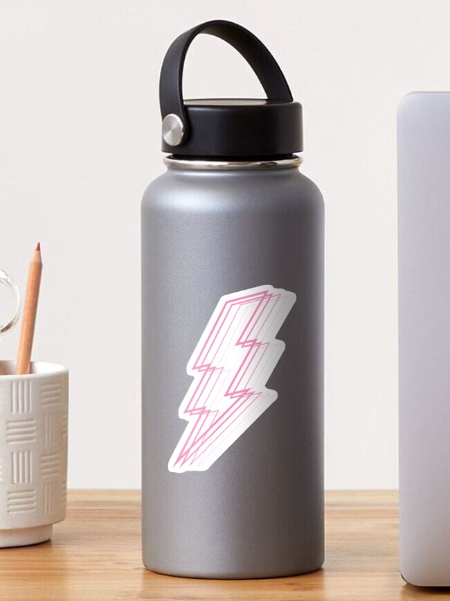 Thumbnail 1 of 3, Sticker, Pink Lightning designed and sold by feliciasdesigns.