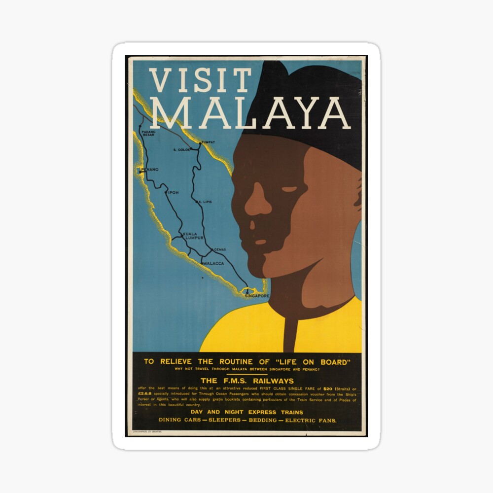 Vintage Malaya Singapore Travel Vacation Holiday Advertisement Art Poster Poster By Jnniepce Redbubble