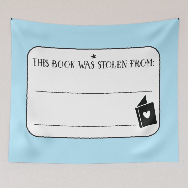 Item preview, THIS BOOK WAS STOLEN FROM cute personal library bookplate designed and sold by jazzydevil.