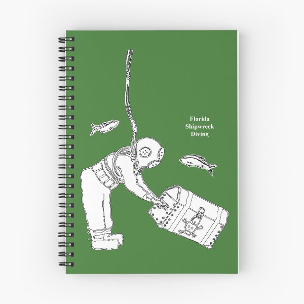 Item preview, Vintage Florida Shipwreck Diving Diver with Helmet and Treasure designed and sold by urmaddad.