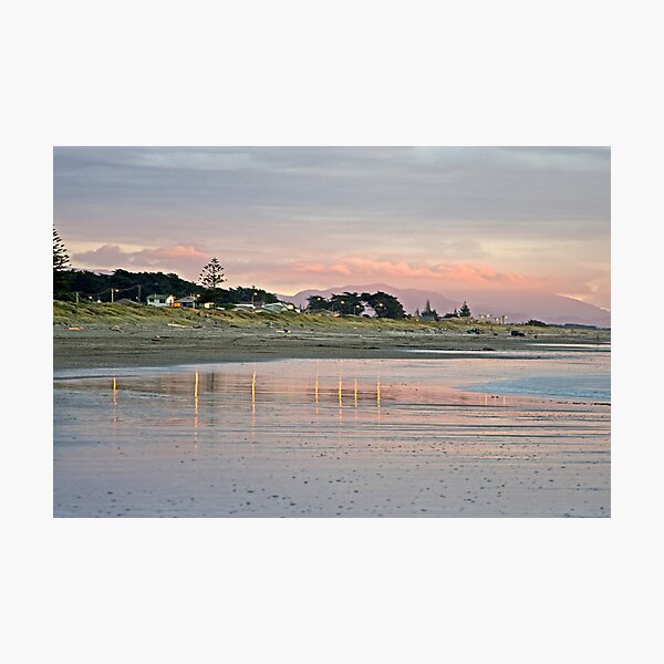 The Bright Lights of Otaki Beach Photographic Print