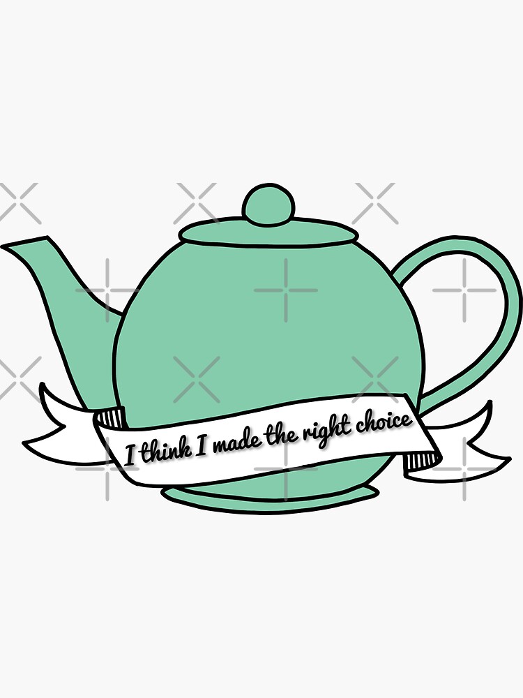 "Jim and Pam Teapot" Sticker for Sale by abbyconnellyy Redbubble