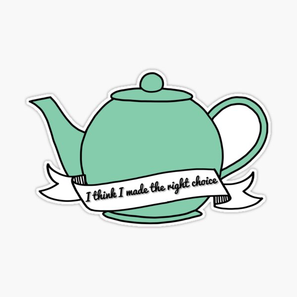 The office, Jim's Green Tea Pot to Pam- just the kettle Sticker