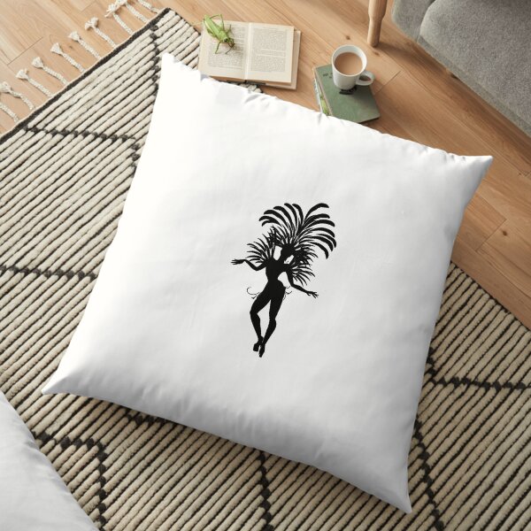 Dance, #Dance, nature, leaf, illustration, young, stencil, palm tree, plant, tree, vertical, cut out, beauty, beauty in nature, non-urban scene Floor Pillow