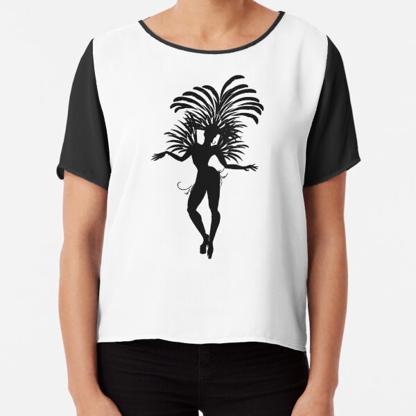Dance, #Dance, nature, leaf, illustration, young, stencil, palm tree, plant, tree, vertical, cut out, beauty, beauty in nature, non-urban scene Chiffon Top