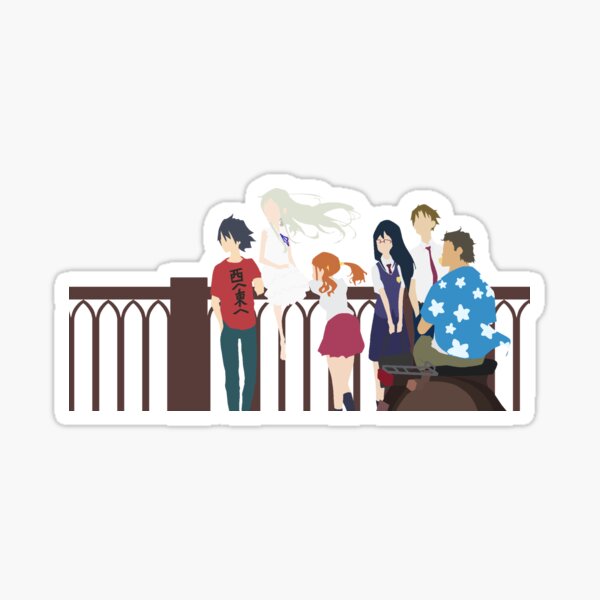 Anohana Group Minimalist Sticker