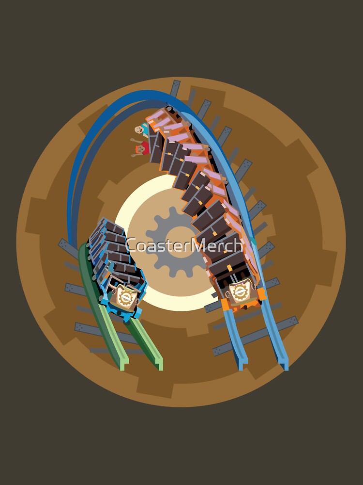 Twisted Colossus Rollercoaster "Cog" Design by CoasterMerch
