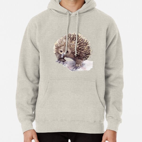Australian Echidna Watercolour Pullover Hoodie