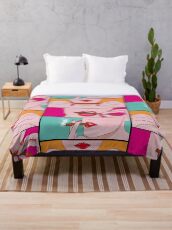 weed lady Throw Blanket