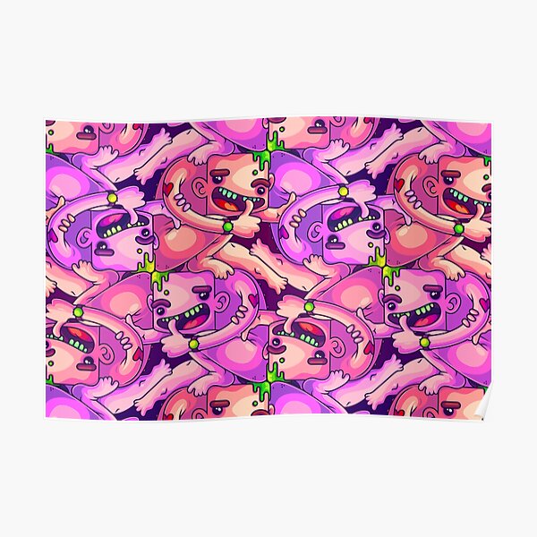 Sitting Square Poster