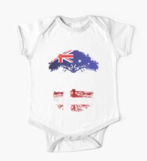 Australian Grown With Danish Roots - Gift For Danish From Australia With Country Roots From Denmark One Piece - Short Sleeve