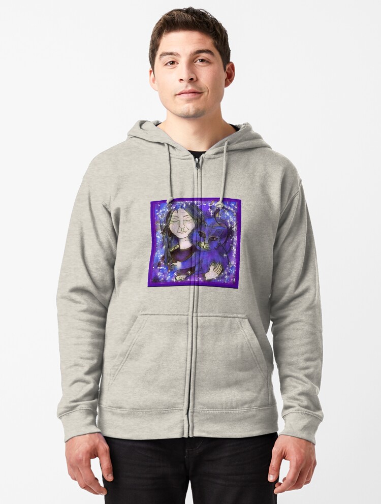 purple cat sweatshirt