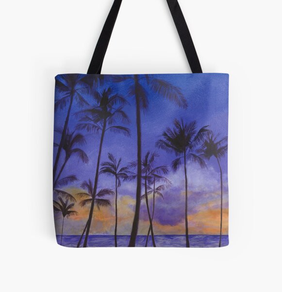 Tropical Sunset All Over Print Tote Bag