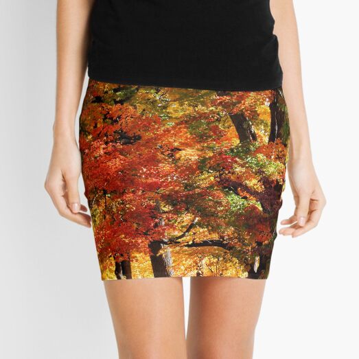 Colors Of Fall Mini Skirt