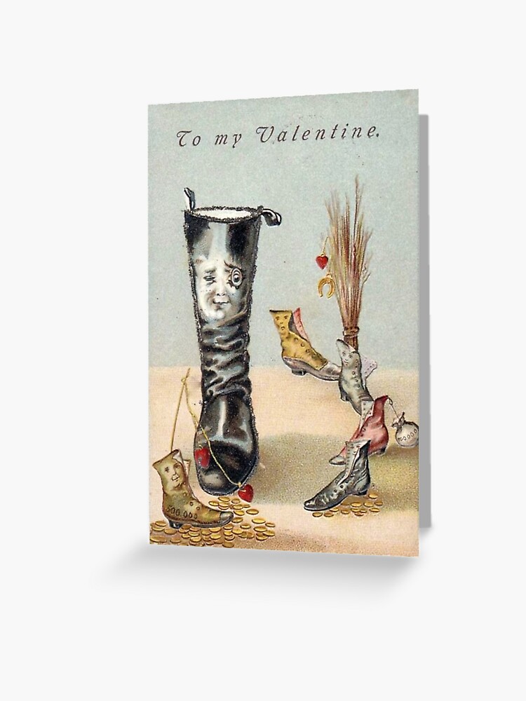 Lot Of 12 Vintage Valentines Day Cards Anthropomorphic Rare