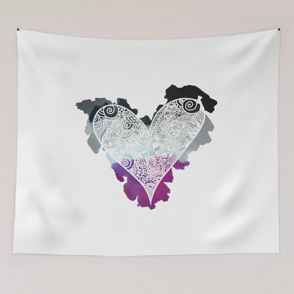 Item preview, Asex Zentangle Heart designed and sold by NyphAtzbel.