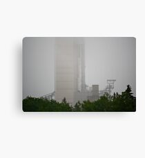 Factory in Fog Canvas Print