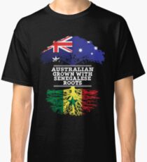 Australian Grown With Senegalese Roots - Gift For Senegalese From Australia With Country Roots From Senegal Classic T-Shirt