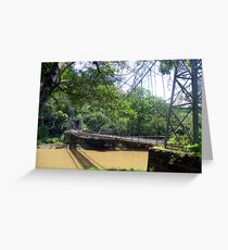 Hanging bridge Greeting Card