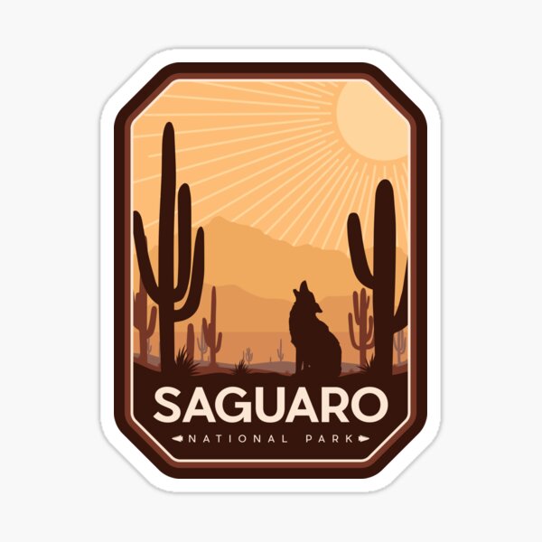 Vista previa del artículo con la obra «Insignia del Parque Nacional Saguaro», diseñado y vendido por Zane Bolen.