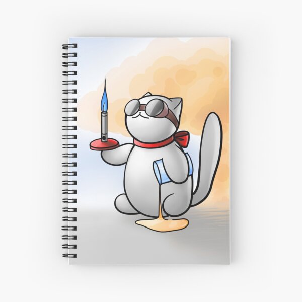 Chemistry Cat Spiral Notebook