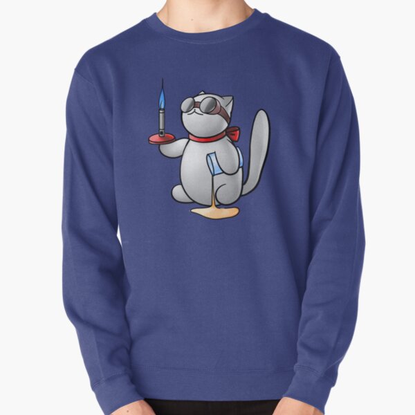 Chemistry Cat Pullover Sweatshirt