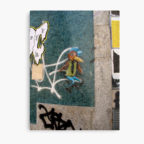 The cool bird at Porto Metal Print
