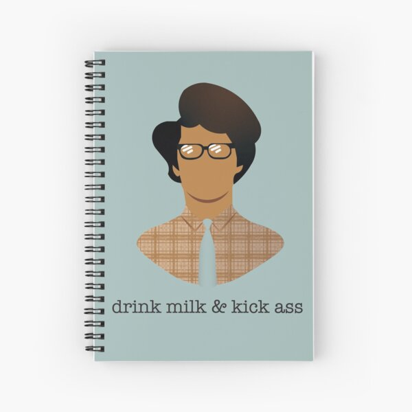 Drink Milk & Kick Ass Spiral Notebook