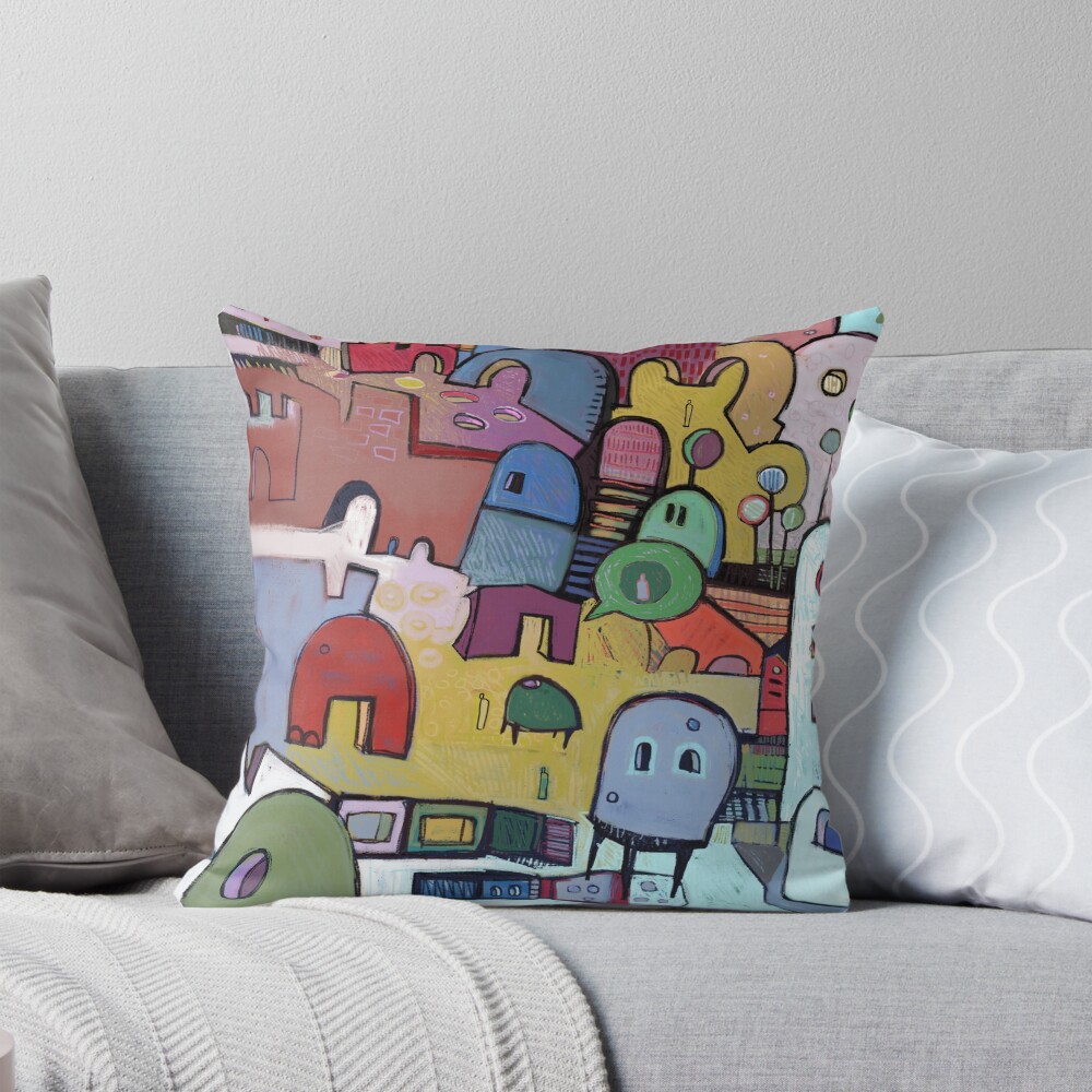Item preview, Throw Pillow designed and sold by cupofblue.