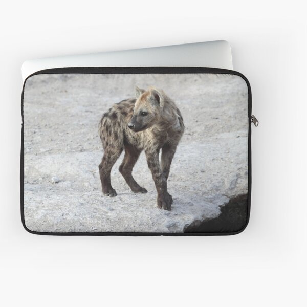 Spotted Hyena Cub, Kenya. Laptop Sleeve