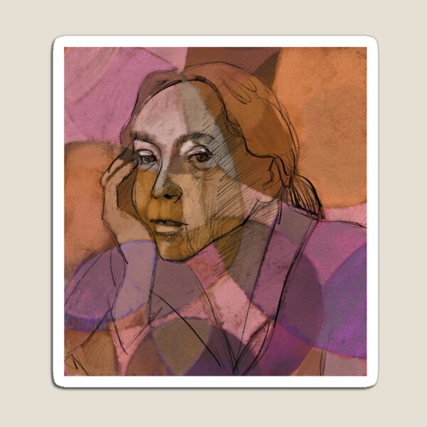 Portrait Kaethe Kollwitz Magnet