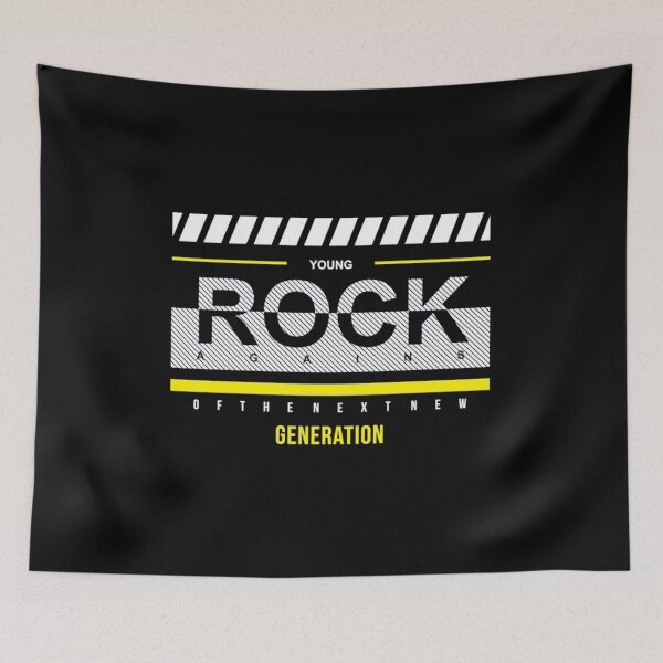 Item preview, Young rock typography t shirt design designed and sold by fariz yuhdi.