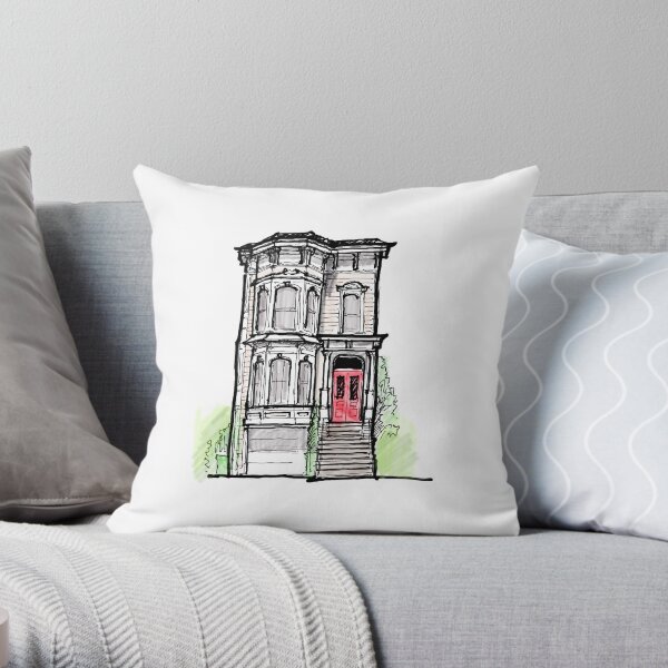 full house house Throw Pillow