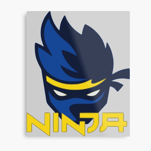 Ninja Logo Metal Print