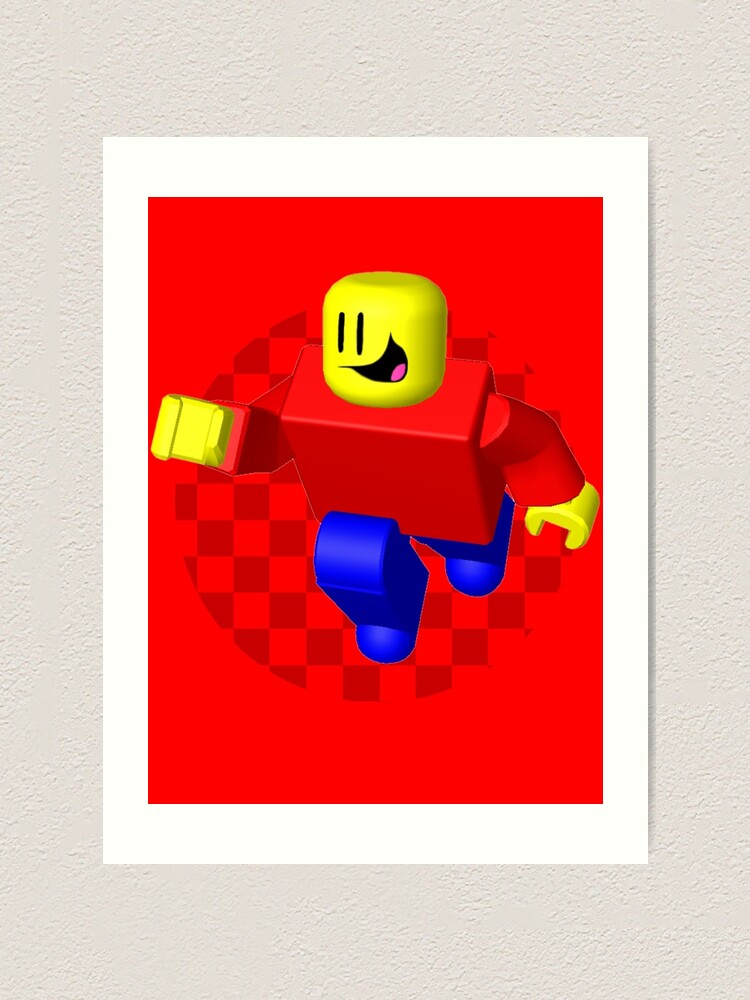 Roblox Retro Lego Man Art Print By Y3sbrolol Redbubble - lego man morph roblox