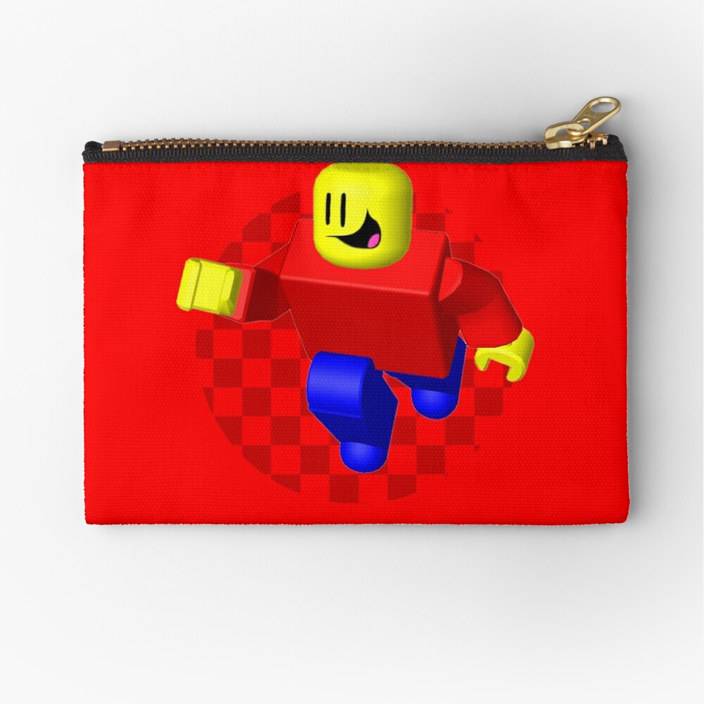Roblox Retro Lego Man Zipper Pouch By Y3sbrolol Redbubble - bag man roblox