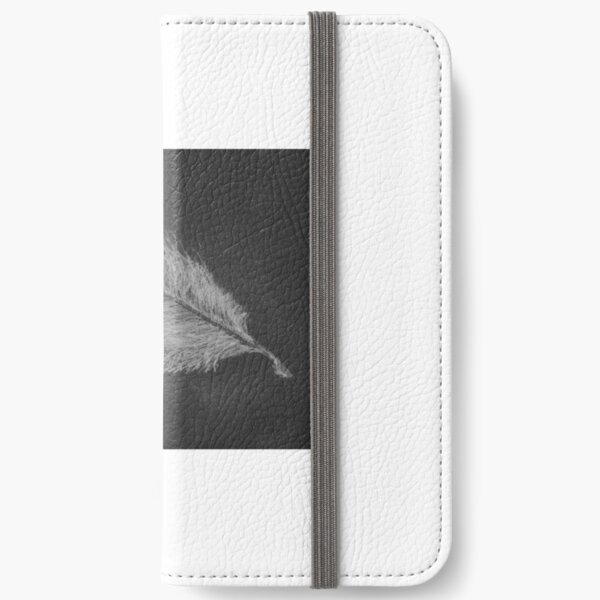 White Feather iPhone Wallet