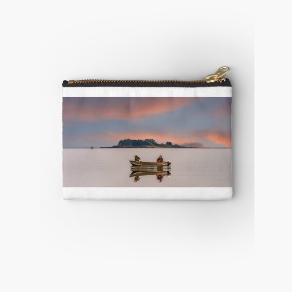 Item preview, Two Fisherman on Foggy Alaska Waterway designed and sold by dbvirago.