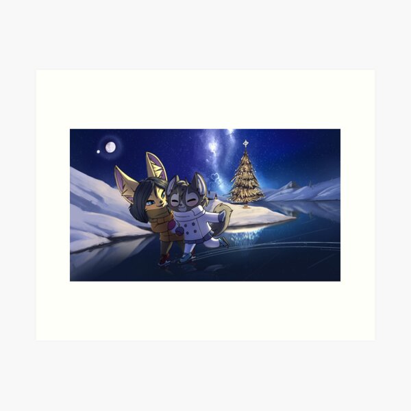 Winter's Tail Retreat Art Print