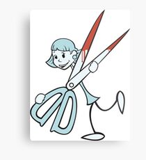 Running With Scissors Metal Print