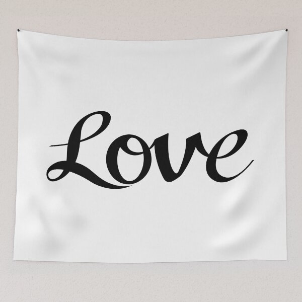 Item preview, Love Cursive Script Black designed and sold by NataliePaskell.