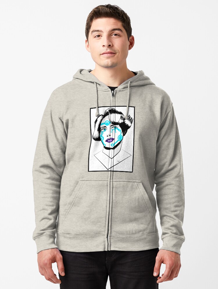 cyber girl hoodie