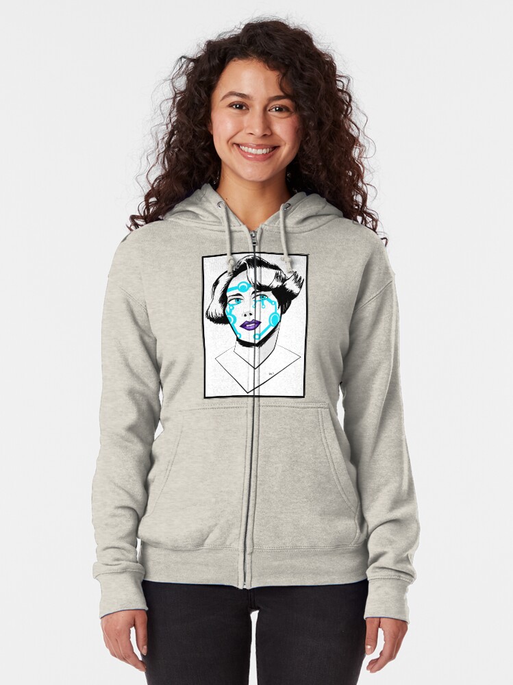 cyber girl hoodie