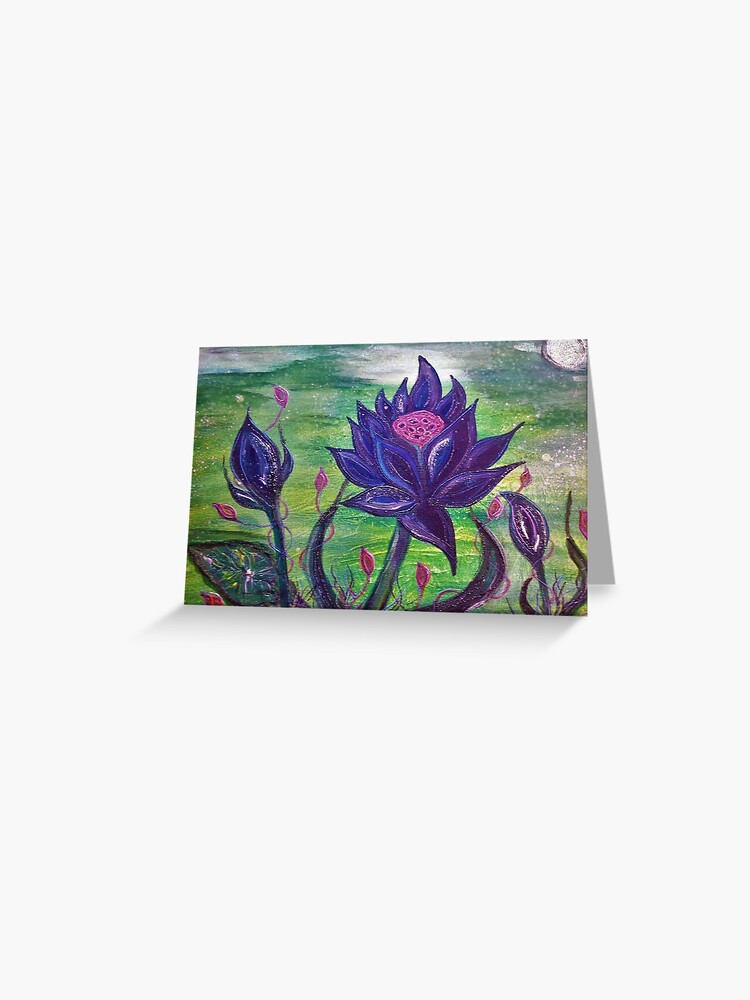 watercolour lotus black peace mystic love yoga meditation worldpeace beauty  mtg tribute art painting mysticladyart" Greeting Card for Sale by  mysticladyart | Redbubble