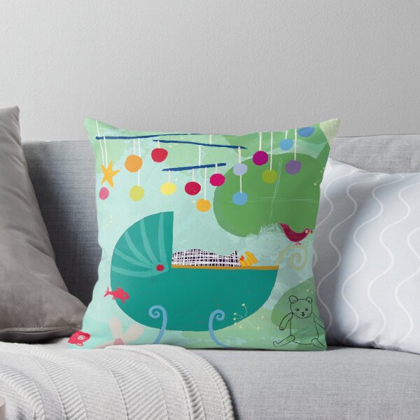 Item preview, Child motif "Pram and mobile (first name to add in the mobile) designed and sold by Karine-Anglade.