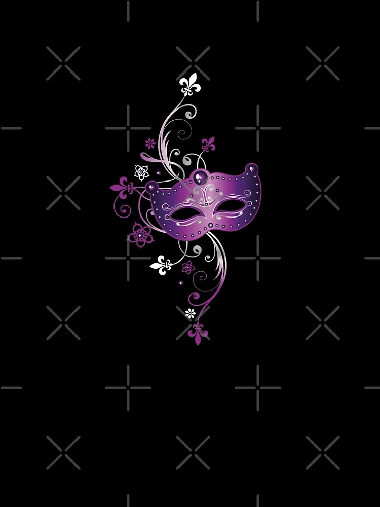 Mardi Gras. Mask with Fleur De Lis. by ChristineKrahl